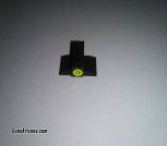 Front sight with tritium insert, yellow or orange outline. 928 460 2841, Dovetail: 1/2-inch side to side, 5/16 front to back.
