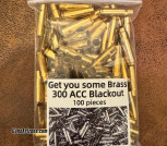 300 blackout Brass process clean swaged sized ready to reload
