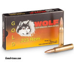 Wolf Gold .223 FMJ Brass Case