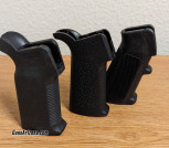 Various AR pistol grips