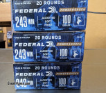 3 boxes Federal 243 Winchester 