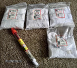 .38-.45cal pistol cleaning rod kit with approx 1800 cotton patches