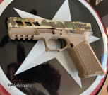 Glock 17 Alpha 9mm Pistol Alpha Camo Cerakote Slide, DLC Barrel