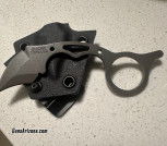 TOPS Knives Quickie Fixed Blade Knife 1.63' Hawkbill 1095 Tumble Blade $100
