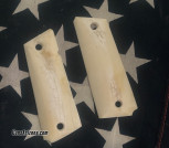 Antique ivory grips for 1911