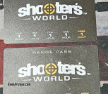 Shooter's World Range Pass - 5 Hour Cards
