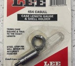 NEW LEE 454 CASULL CASE LENGTH GAUGE & SHELL HOLDER