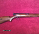 Winchester model 74 22 long rifle semi-automatic with factory peep sight
