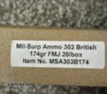 303 British military surplus 