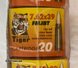 7.62 x 39 Vympel Golden Tiger 124 gr, FMJBT, 500 rds