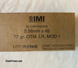 IMI 5.56mm x 45, 77gr, OTM, LR, MOD 1 
